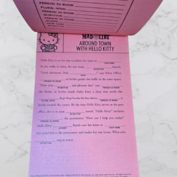 Hello Kitty Stationery & Books Lot Mad Libs Sound Book Notepads Candy Tin Sanrio - Picture 5 of 11